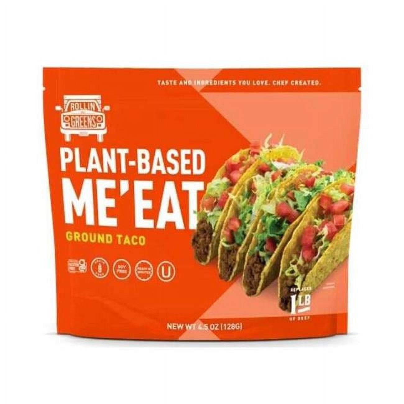 Rollingreens Plant-Based Ground Taco Meat 4.5 Oz Pouch