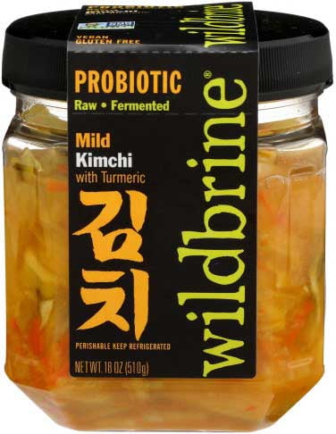 Wildbrine Probiotic Mild Kimchi with Turmeric 18 Oz