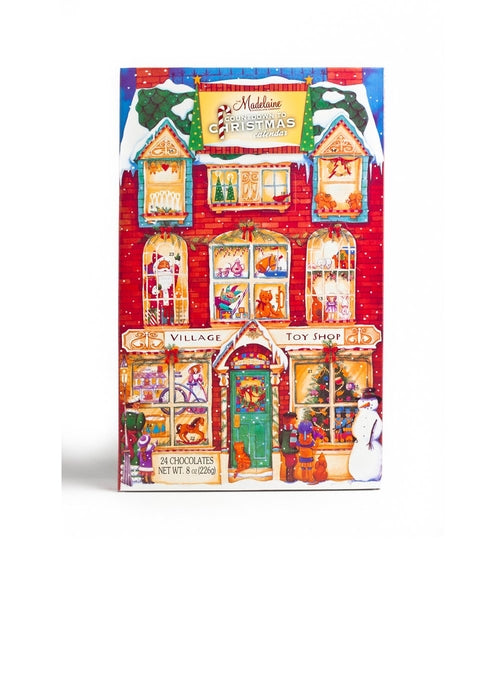 Wholesale Madelaine Chocolate 8 Oz. Village Toy Shop Countdown To Christmas Calendar-288 Ct Box Bulk