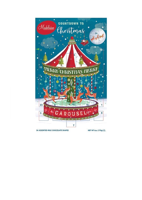 Madelaine Chocolate 6 Oz. Carousel Assorted Countdown Calendar