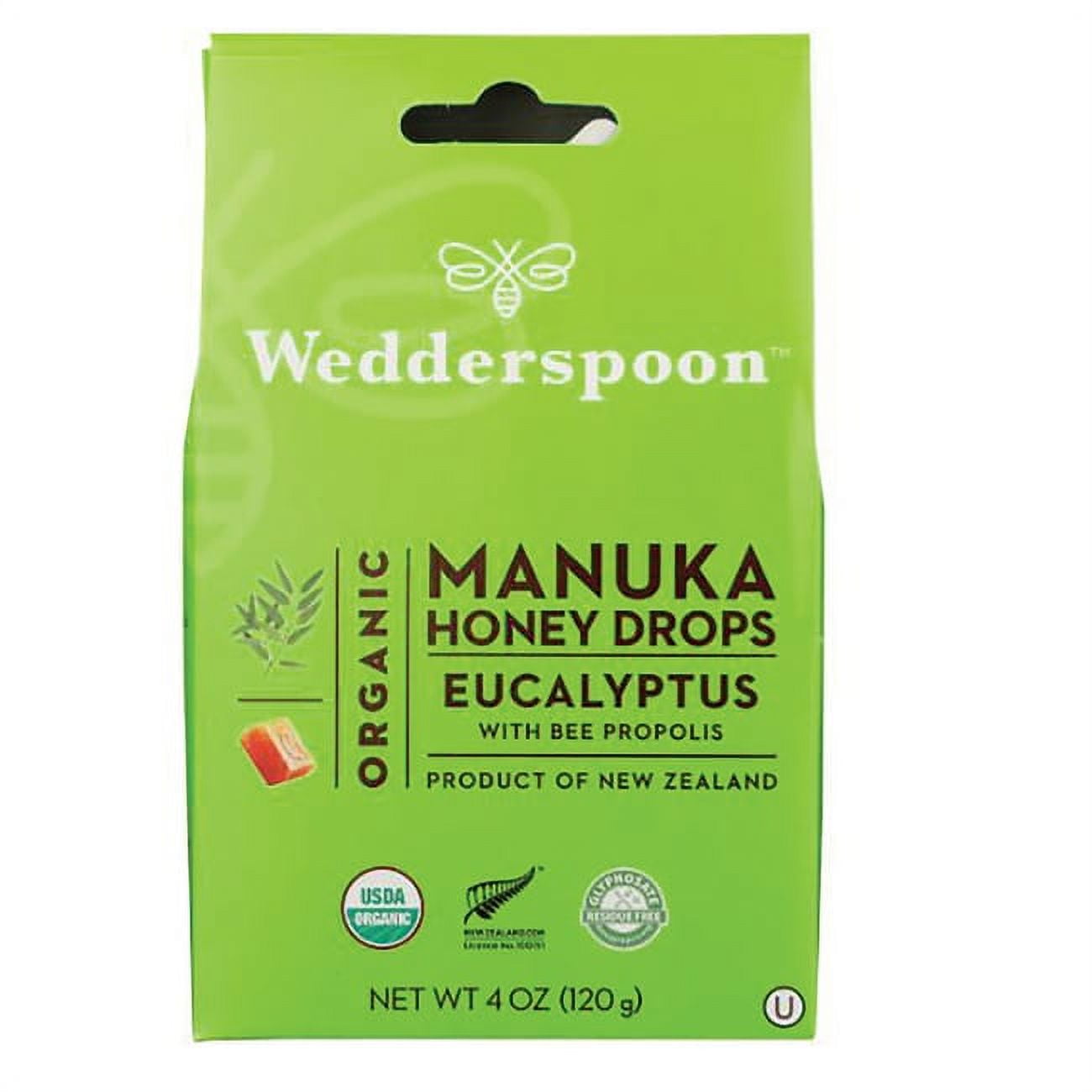 Wedderspoon Organic Manuka Eucalyptus with Bee Propolis 4 oz