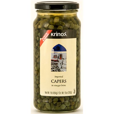 Wholesale Krinos Capers 1Lb Jar- Bulk
