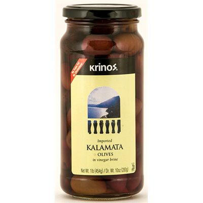 Wholesale Krinos Kalamata Olives 1Lb Jar- Bulk
