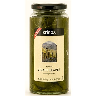 Wholesale Krinos Grape Leaves 1Lb Jar- Bulk