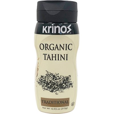 Krinos Organic Traditional Tahini 10.93 Oz Queeze Bottle