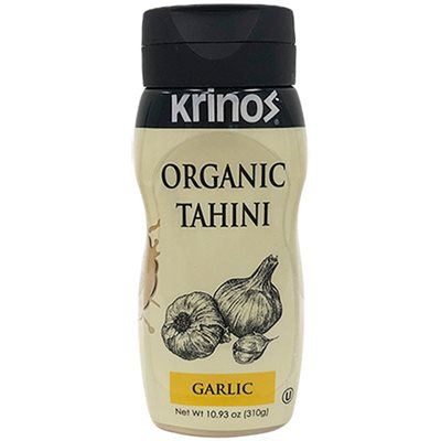 Krinos Organic Garlic Tahini 10.93 Oz Squeeze Bottle