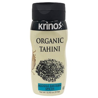 Krinos Organic Middle Eastern Spices Tahini 10.93 Oz Squeeze Bottle