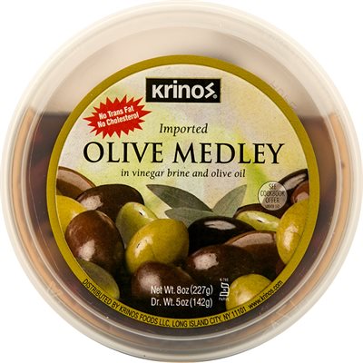 Wholesale Krinos Olive Medley 8Oz Cup- Bulk