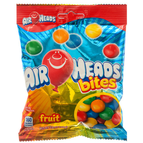 Airheads Bites Candy Peg Bag Fruit Flavor 9 Oz