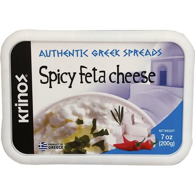 Wholesale Krinos Spicy Feta Cheese Spread 7Oz Tub- Bulk