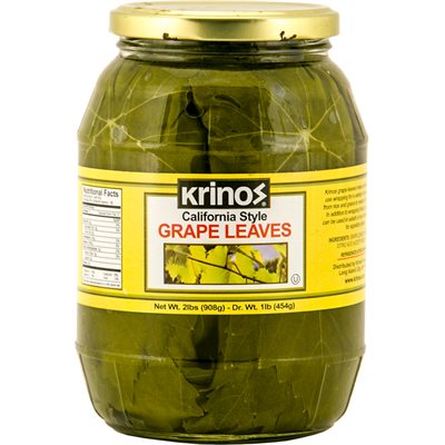 Wholesale Krinos Grape Leaves 2lb jar- Bulk