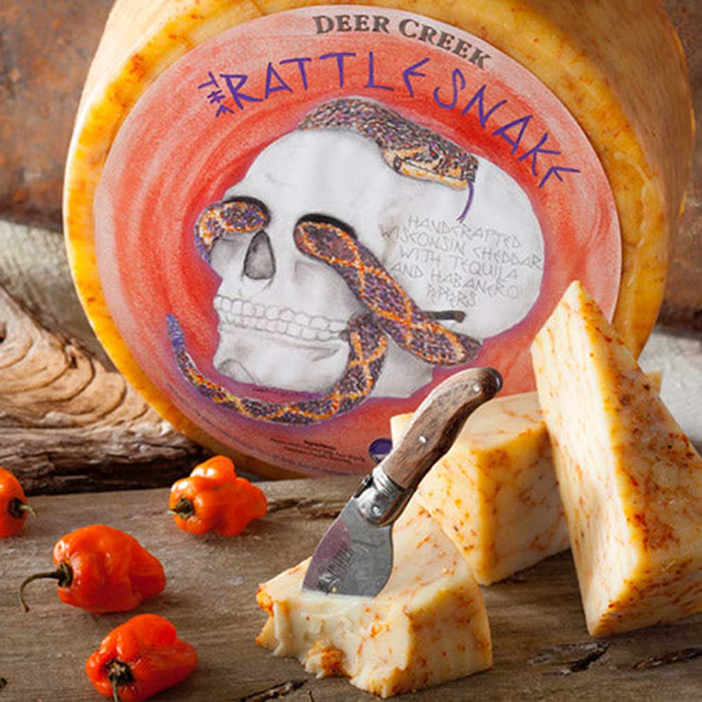 Wholesale Deer Creek Rattlesnake Cheese 12 lb- Bulk