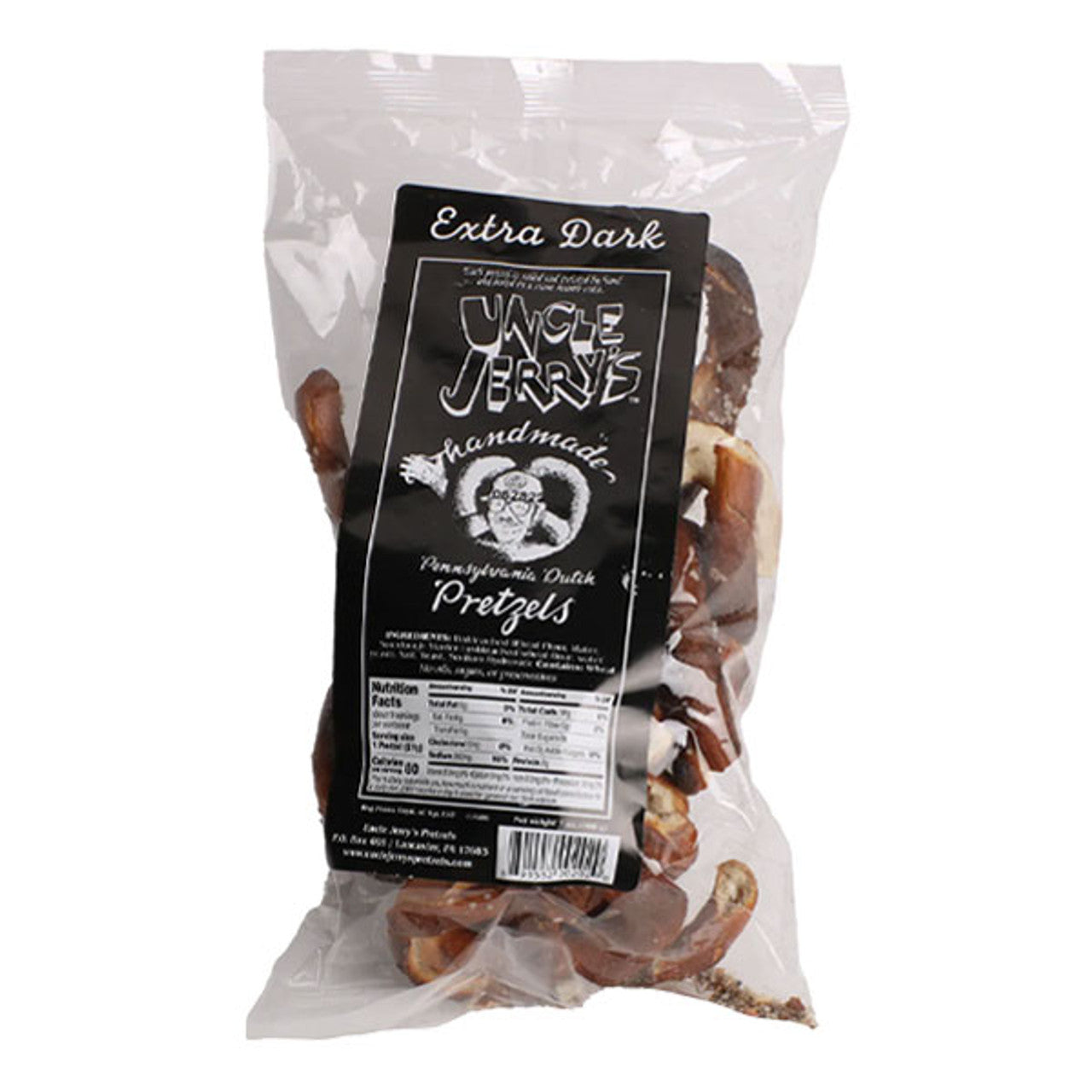 Wholesale Uncle Jerry's Extra Dark Pretzels 7 oz-12ct Case Bulk