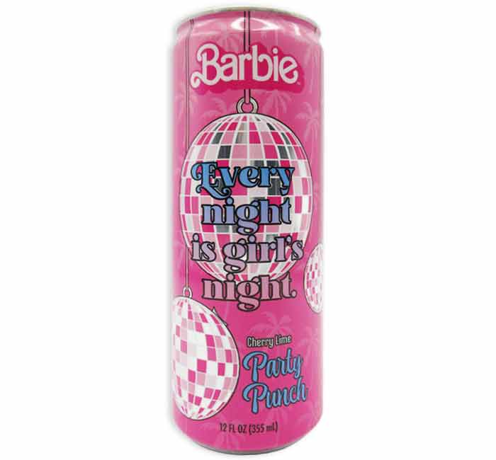 Barbie Cherry Lime Party Punch 12 Oz Can