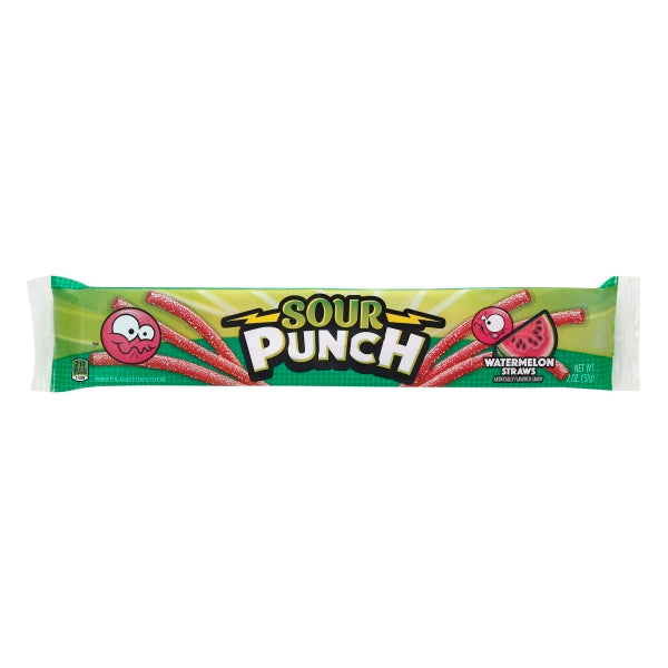 Wholesale Sour Punch Straws Watermelon Tray Caddy 2oz-12 Ct Case Bulk