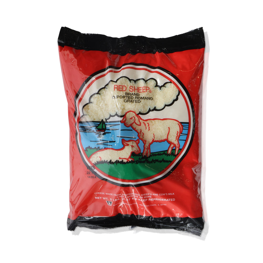 Red Sheep Grated Romano Cheese | 5 lb