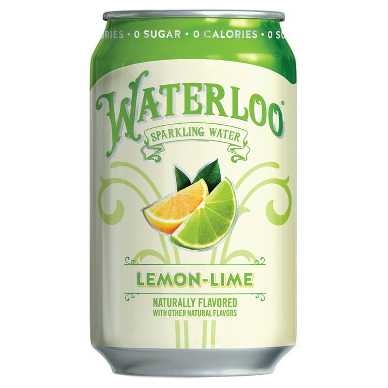 Waterloo Sparkling Water Lemon Lime 12 Fl Oz Can