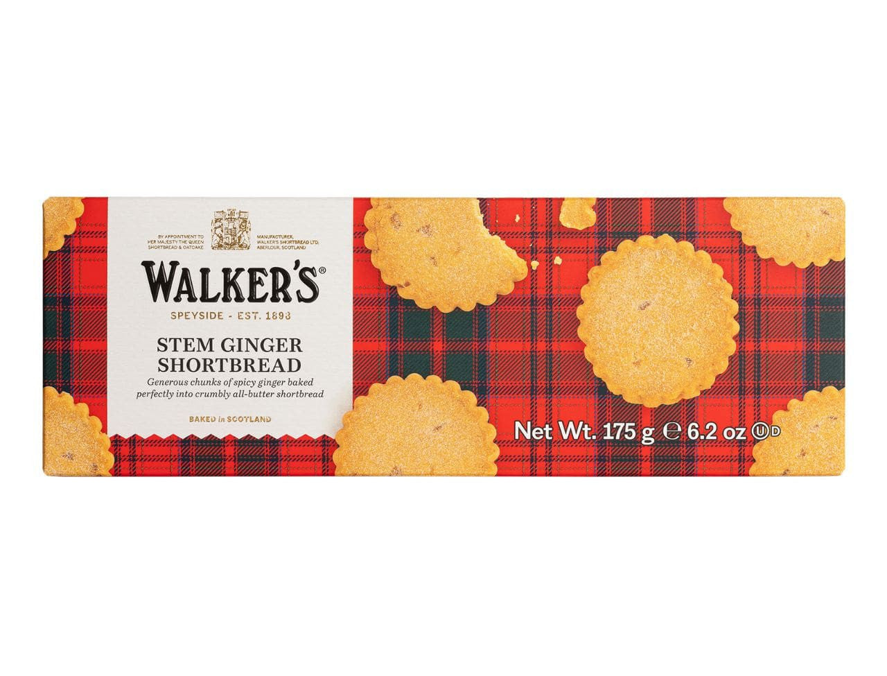 Wholesale Stem Ginger Shortbread 6.2 oz.- Bulk