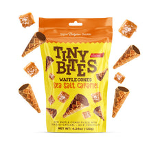 Wholesale BeeMax Tiny Bites Milk Chocolate Waffle Cones with Sea Salt Caramel – 4.24 oz- Bulk