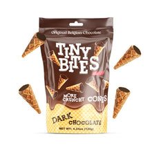 Wholesale BeeMax Tiny Bites Waffle Cones with Belgian Dark Chocolate – 4.24 oz- Bulk
