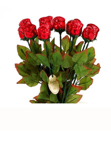 Wholesale Madelaine Chocolate ¾ Oz. Red Roses (19" Long)- Bulk