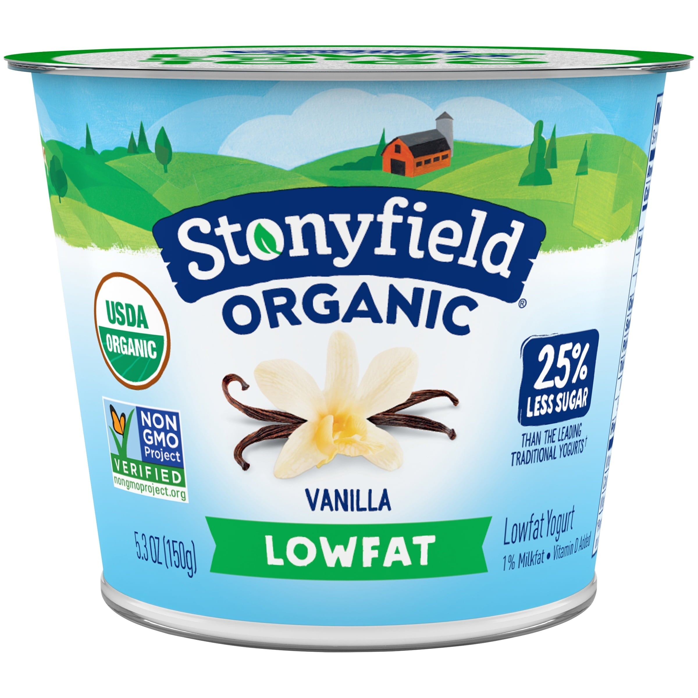 Stonyfield Smooth & Creamy Low Fat Organic Vanilla Yogurt 6 Oz.