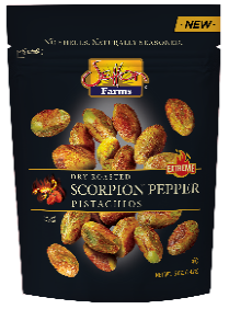 Wholesale Setton Farms Scorpion Pepper Seasoned Pistachios Kernels 5 oz Bag- Bulk