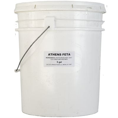 Wholesale Athens Feta (Domestic) 5Gal Pail- Bulk