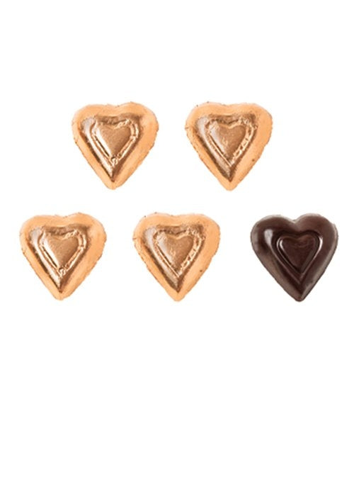 Madelaine Chocolate Miniature Dark Bronze Hearts