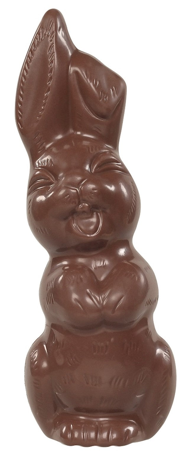 Wholesale Nirvana Organic Laughing Bunny In Hollow Milk Choc In Cello Bag 3.5 Oz.-12 Ct Case Bulk