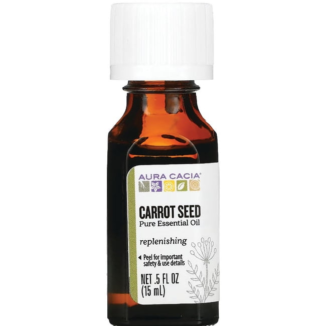 Aura Cacia 100% Pure Essential Oil, Carrot Seed, 0.5 oz Bottle