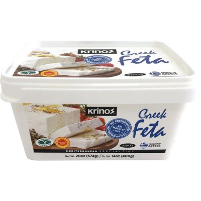 Krinos Feta Cheese 400G Tub