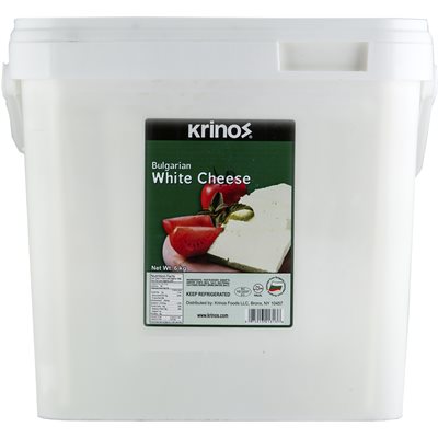 Wholesale Krinos White Cheese 6Kg Pail- Bulk