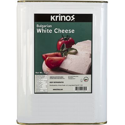 Krinos White Cheese 5 GAL Tin