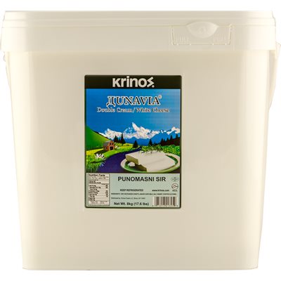 Krinos Dunavia Creamy Cheese 18lb (8kg) pail
