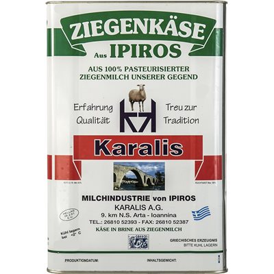 Karalis Goat Cheese 12Kg Tin