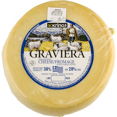 Wholesale Krinos Graviera 27Lb Wheel- Bulk