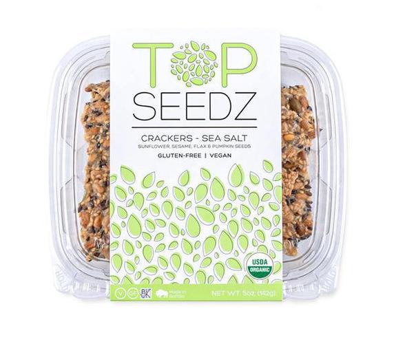 Wholesale Top Seedz Sea Salt Crackers 5 oz- Bulk