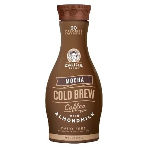 Califia Mocha Cold Brew Coffee With Almond Milk 48 Fl Oz Bottle