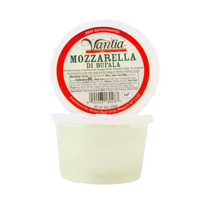 Wholesale Vantia Mozzarella di Bufala Cheese 8 OZ-6ct Case Bulk