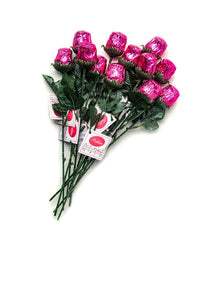 Wholesale ½ Oz. Pink Sweet Heart Roses (9 ½")- Bulk