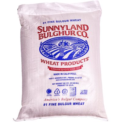 Sunnyland Bulgur #1 (Fine) 50 Lb Bag