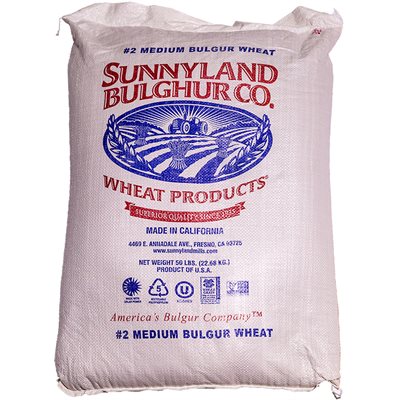 Wholesale Sunnyland Bulgur #2 (Medium) 50 Lb Bag- Bulk