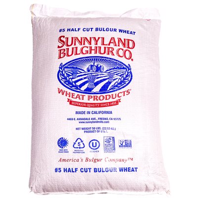 Sunnyland Half Cut Bulgur #5 50 Lb Bag