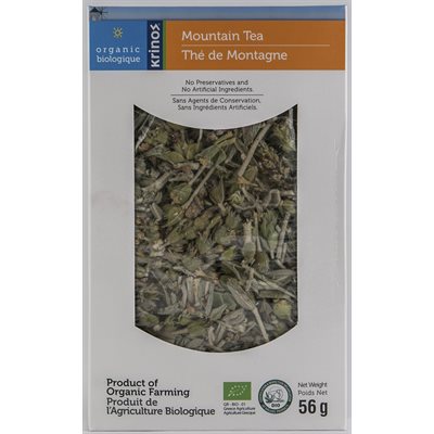 Wholesale Krinos Organic Greek Mountain Tea 56G Box-12 Ct Case Bulk