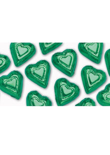 Madelaine Chocolate Green Mini Hearts (10 Lb.) 17.6 OZ Per Case