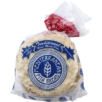 Mediterranean Pita Pita Bread (7 Inch) 10Pc Bag