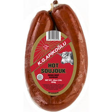 Apikoglu Hot Halal Soujouk 1Lb Vac Pack