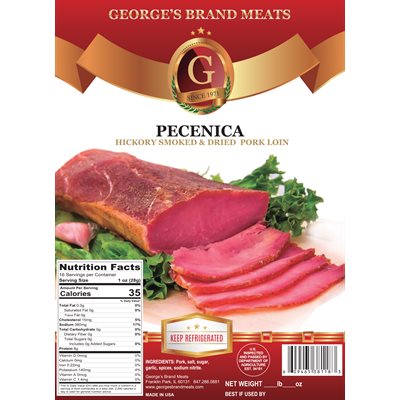 George's Dry Pork Loin (Pecenica) Approx. 20lb case