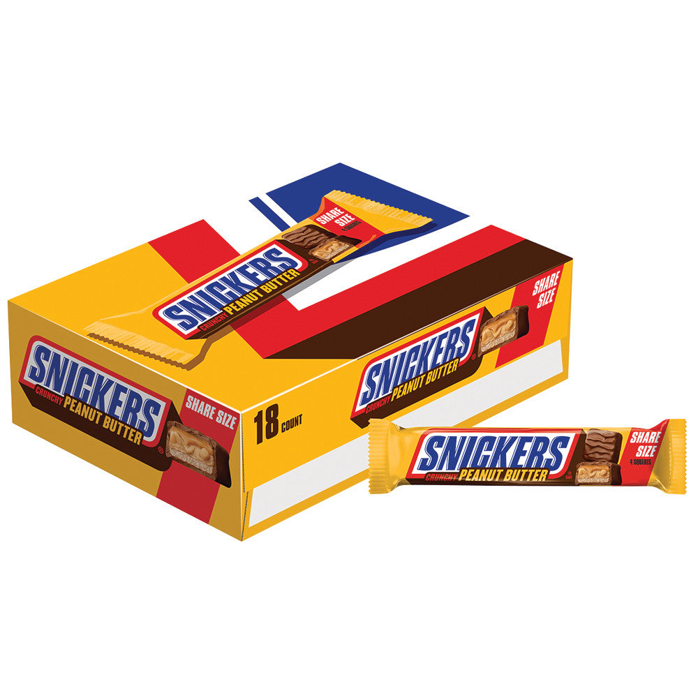 Wholesale Snickers Peanut Butter Squared 3.56 Oz Share Size Bar- Bulk